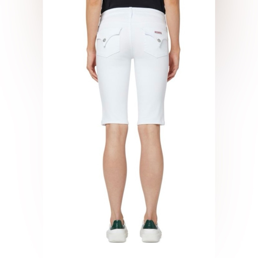 HUDSON Viceroy Knee Denim White Shorts size 28 - Picture 2 of 9